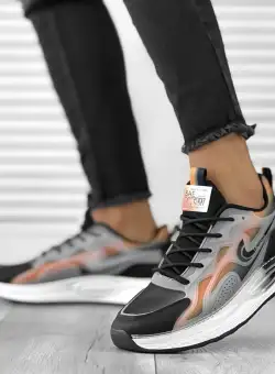 Adidasi barbati casual negri 12100 N6-1