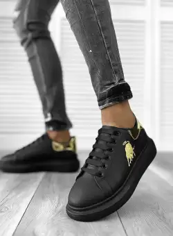 Adidasi barbati casual negri FCL805 T6-2