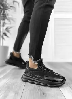 Adidasi barbati casual negri H35 T53-3