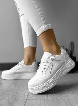 Adidasi dama casual albi 555 T5-1