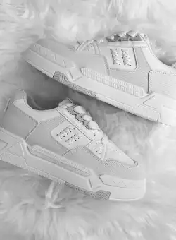 Adidasi dama casual albi 718 T7-3