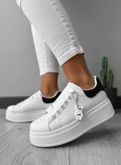 Adidasi dama casual albi B1025 T5-2