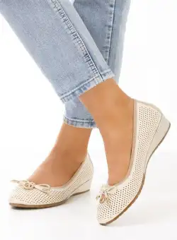 Balerini cu platforma Amis bej