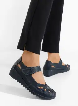 Balerini cu platforma Cassina albastri