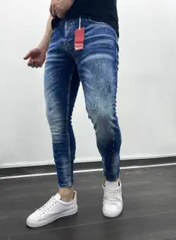 Blugi barbati conici albastri 326 G3-5