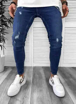 Blugi barbati conici albastri 3761 M3-4.3