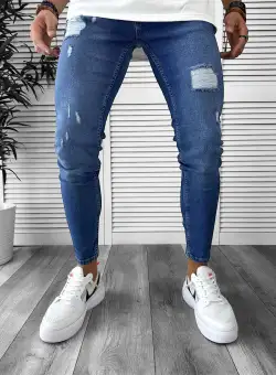 Blugi barbati conici albastri 6001 M3-4.3