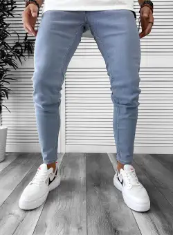 Blugi barbati conici albastri 8242 M3-3.2