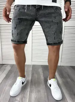 Blugi barbati scurti conici gri 11920 O6-3.2