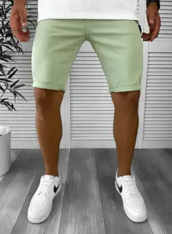 Blugi barbati scurti conici verzi 12800 B13