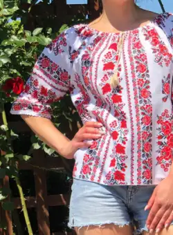 Bluza stilizata cu motive traditionale Daniela 10