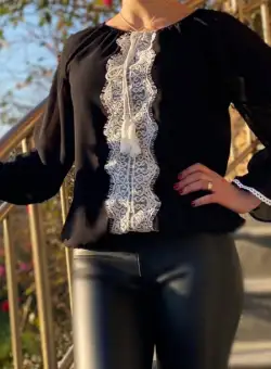Bluza stilizata cu motive traditionale Stefania