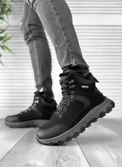 Bocanci barbati imblaniti negri A75 T52-2