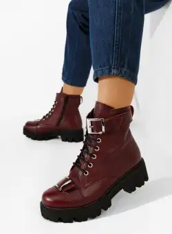 Bocanci dama piele Antonina V4 grena