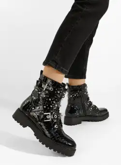 Bocanci dama rock Kameda negre