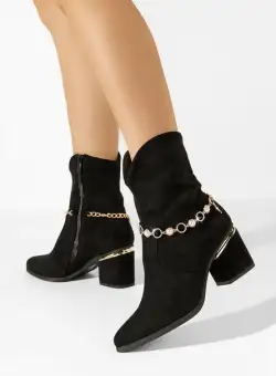 Botine dama elegante Devana negre