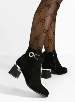 Botine elegante Agrapa negre