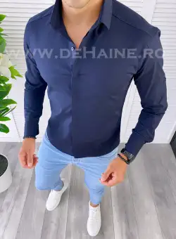 Camasa barbati bleumarin slim fit B2144 V5 e