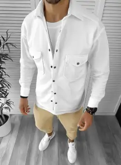 Camasa barbati casual alba 12910 127