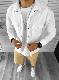 Camasa barbati casual alba 12915 123