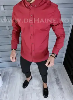 Camasa barbati grena slim fit B1361 62-5 E