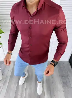 Camasa barbati grena slim fit B2685 W9-4 E 16-2*