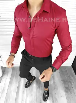 Camasa barbati grena slim fit B8413 61-2 E