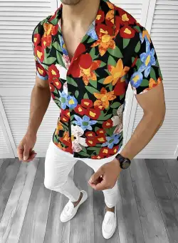 Camasa barbati PREMIUM cu imprimeu 11749 O4-1.2