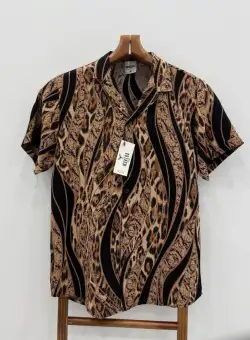 Camasa barbati PREMIUM maneca scusta cu imprimeu 11906