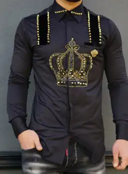 Camasa barbati slim fit pentru evenimente B5904 7-4.1