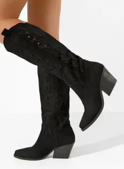 Cizme cowboy dama Indaia V4 negre