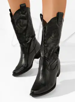 Cizme cowboy dama Kiara negre
