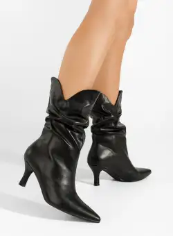 Cizme dama elegante cu toc Nyala negre