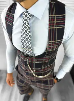 Compleu barbati Vesta + Pantaloni 12814 36-2 U4-1