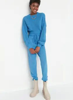 Compleu dama albastru Masika