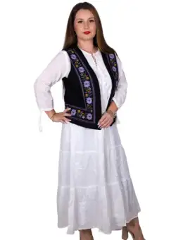Costum Traditional Vesta si 2 Fote brodate Filipa 3