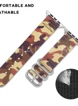 Curea material textil Musen pentru Apple Watch 42/44 mm Army A8624 CU1