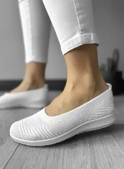 Espadrile dama casual albe CL15 T35-2