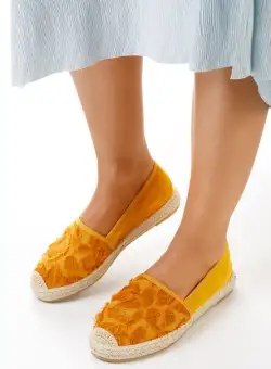 Espadrile dama Lorisa Galbene