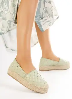 Espadrile dama verzi Jenda