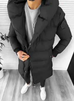 Geaca barbati de iarna neagra 1040 58-3