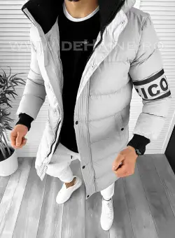 Geaca barbati groasa gri de iarna 9020 57-4