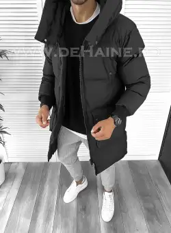 Geaca barbati groasa neagra de iarna 8021 61-5 E