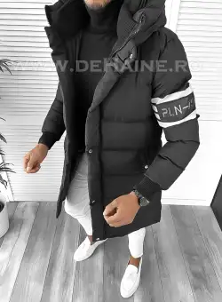 Geaca barbati groasa neagra de iarna 9020