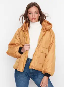 Geaca dama Malesha portocalie