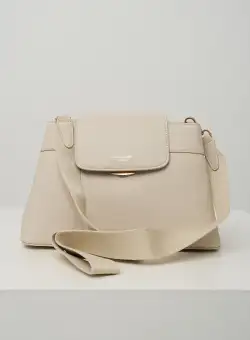 Geanta office din piele ecologica ivory cu catarama