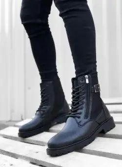 Ghete barbati negre B9764 T53-1