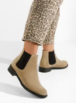 Ghete dama piele Campina V2 bej