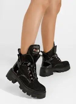 Ghete de toamna Monari negre