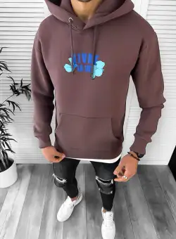 Hanorac barbati maro slim fit 3066 44-1.1